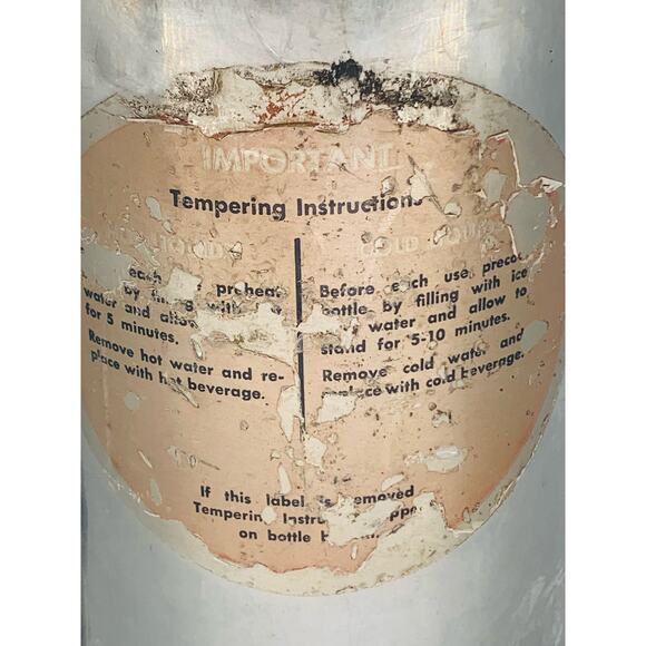 Uno Vac Thermos Stainless Steel Vintage Unbreakable 2711078 One Qt Silver Handle - Picture 6 of 15